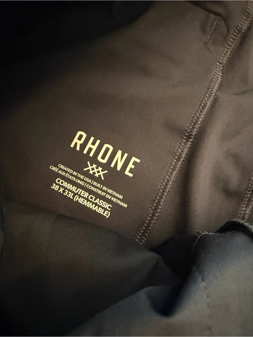 RHONE Commuter Pant Regular Fit Black